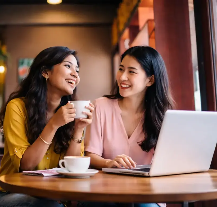 Women entrepreneurs in a mentorship session